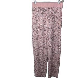 Charter Club floral print super soft pajama pant pink/grey  S